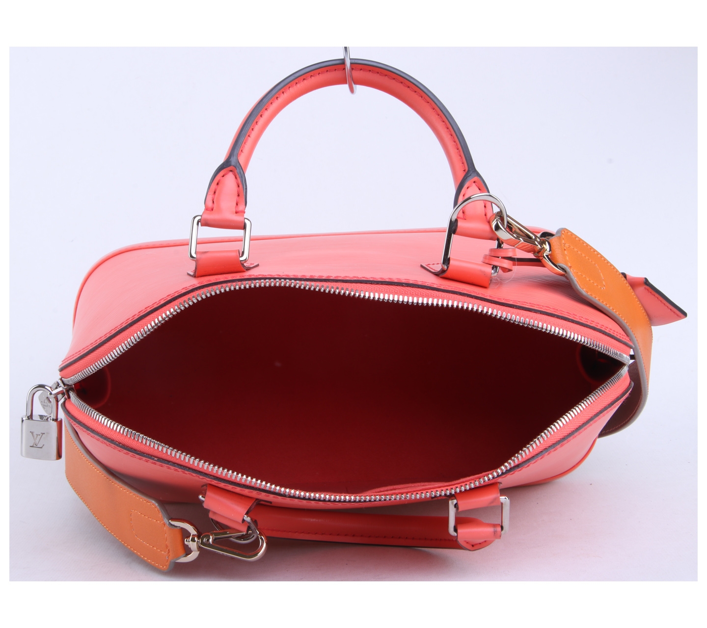 Louis Vuitton Orange Alma Epi Leather Handbag