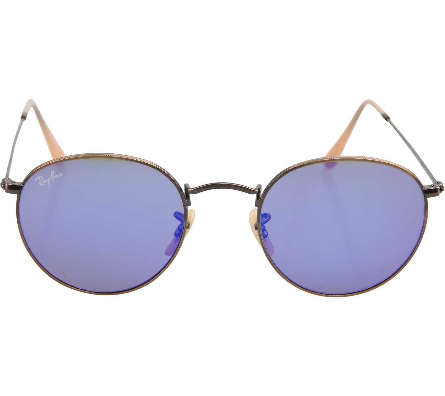 Ray-Ban Gold Round Metal Sunglasses