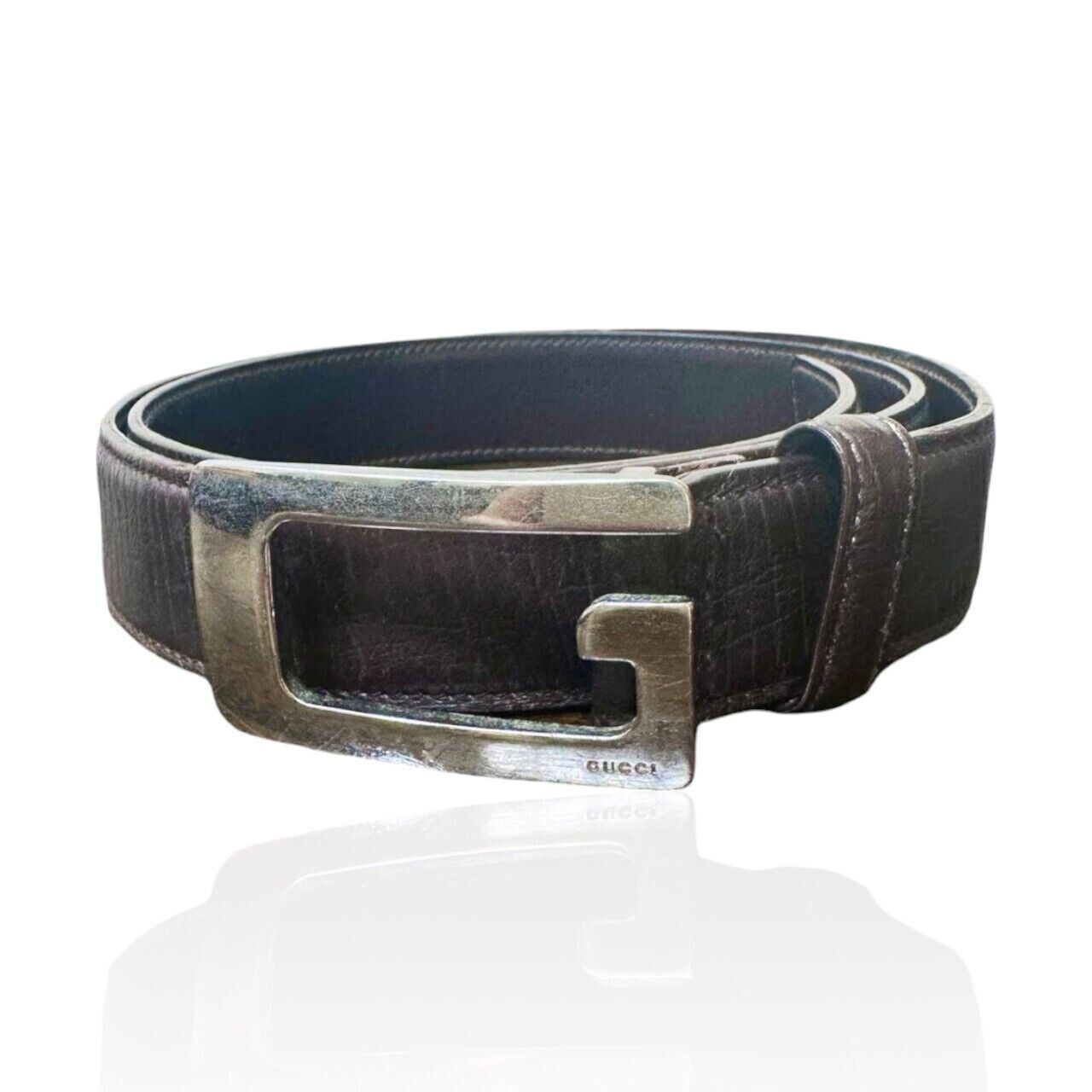 Gucci Brown Leather Belt