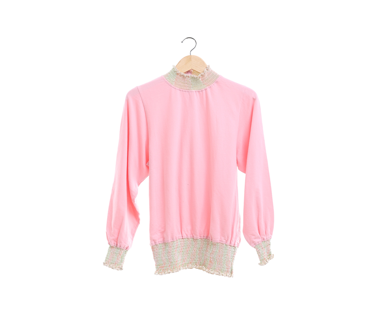 Pomelo Pink High Neck Blouse