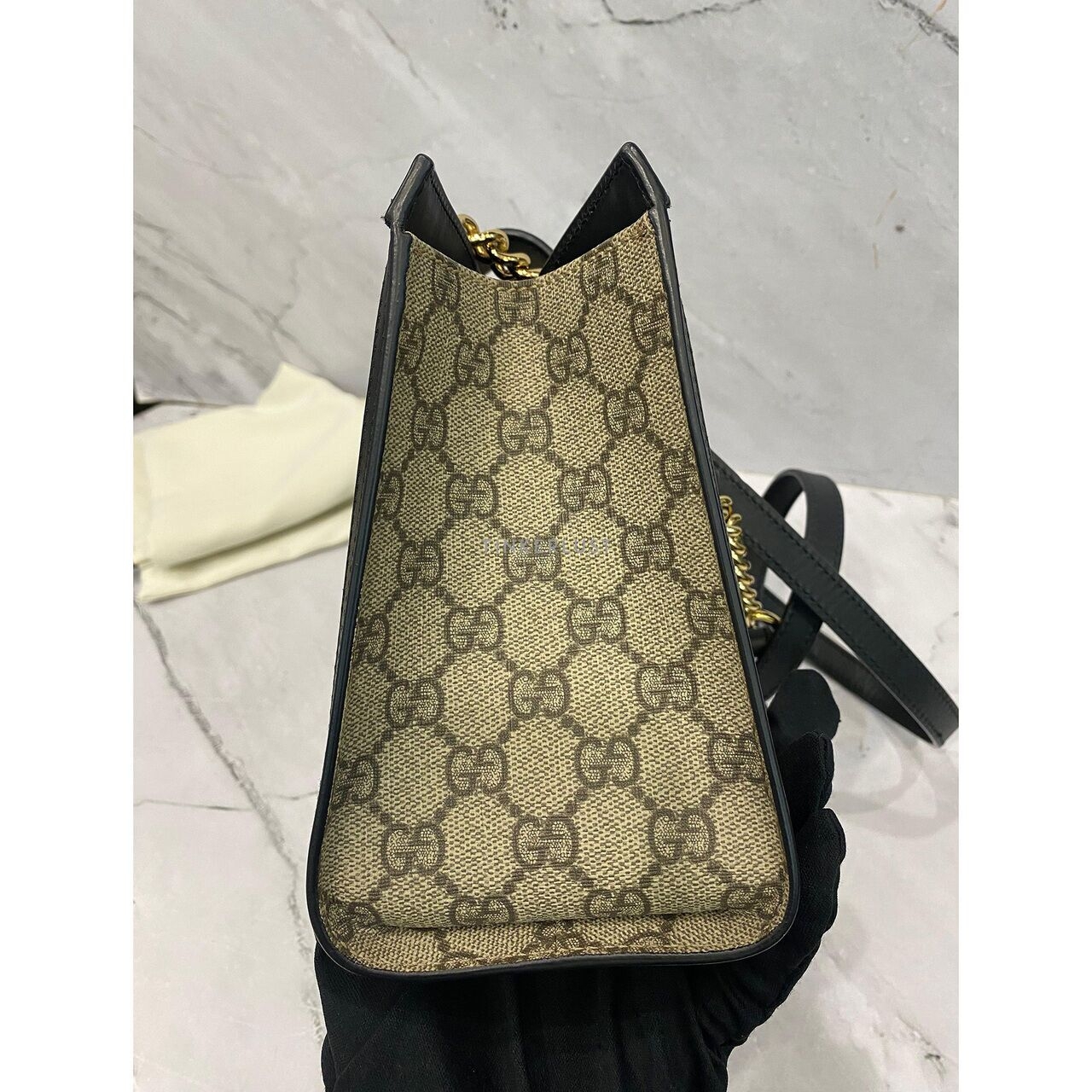 Gucci Padlock Tote Small Black GHW Shoulder Bag