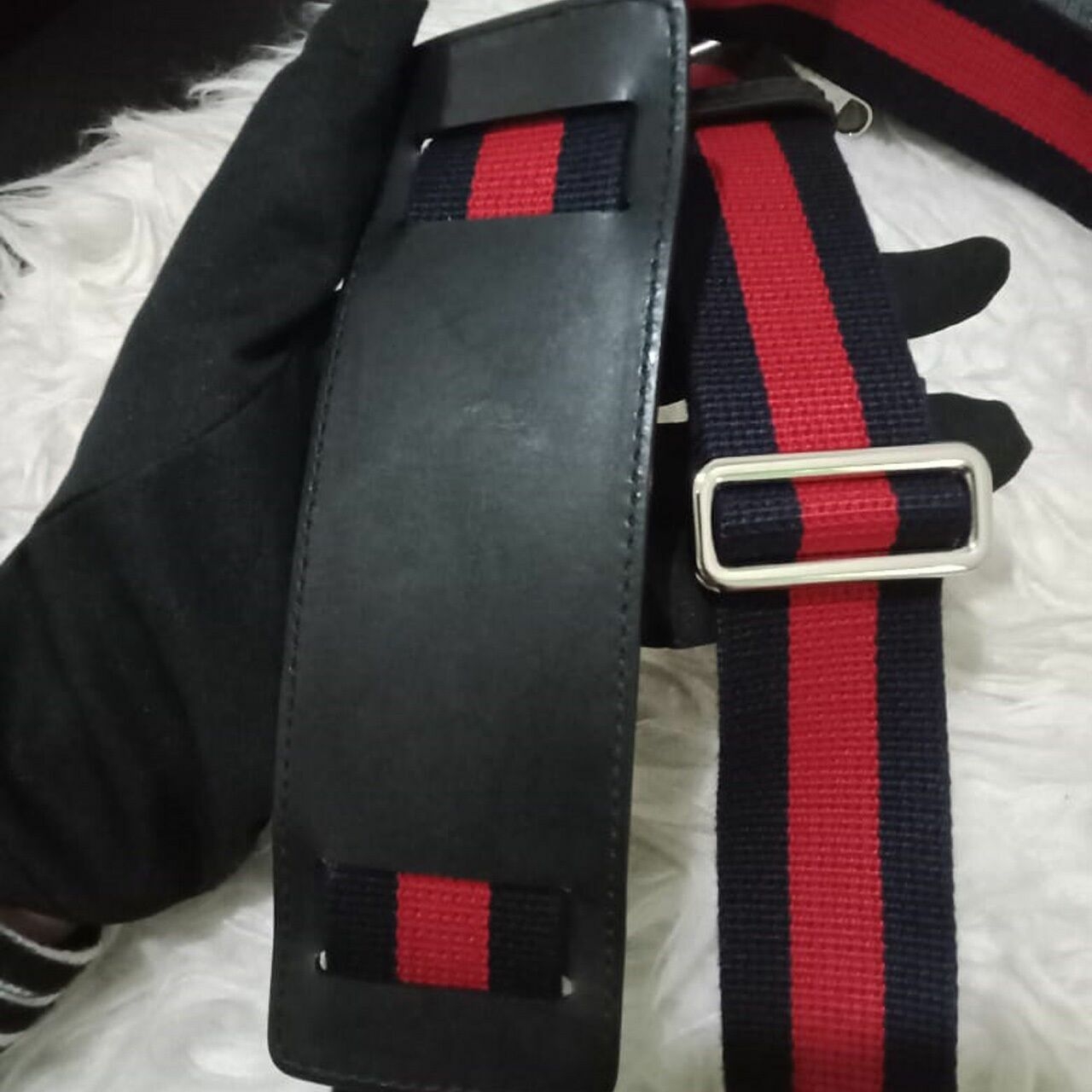 Gucci Night Courrier GG Supreme Canvas Messenger Sling Bag