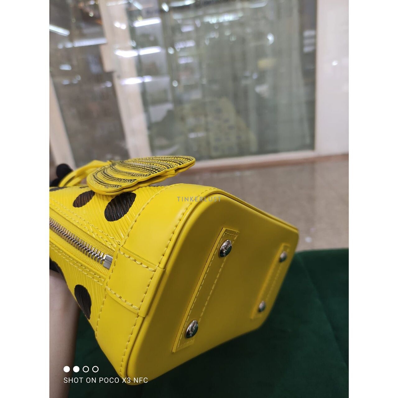 Louis Vuitton x Yayoi Alma BB Yellow Limited Edition Chip 2023 Satchel