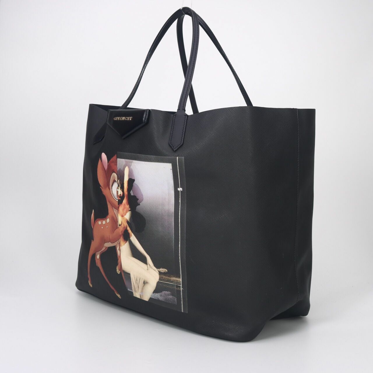 Givenchy Black Bambi Podium Large Antigona Tote Bag