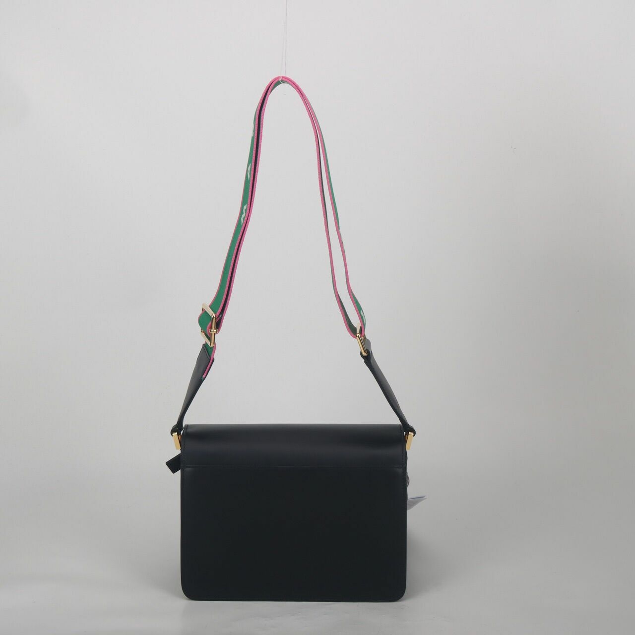 Marni Trunk Medium Black Calfskin Media Shoulder Bag