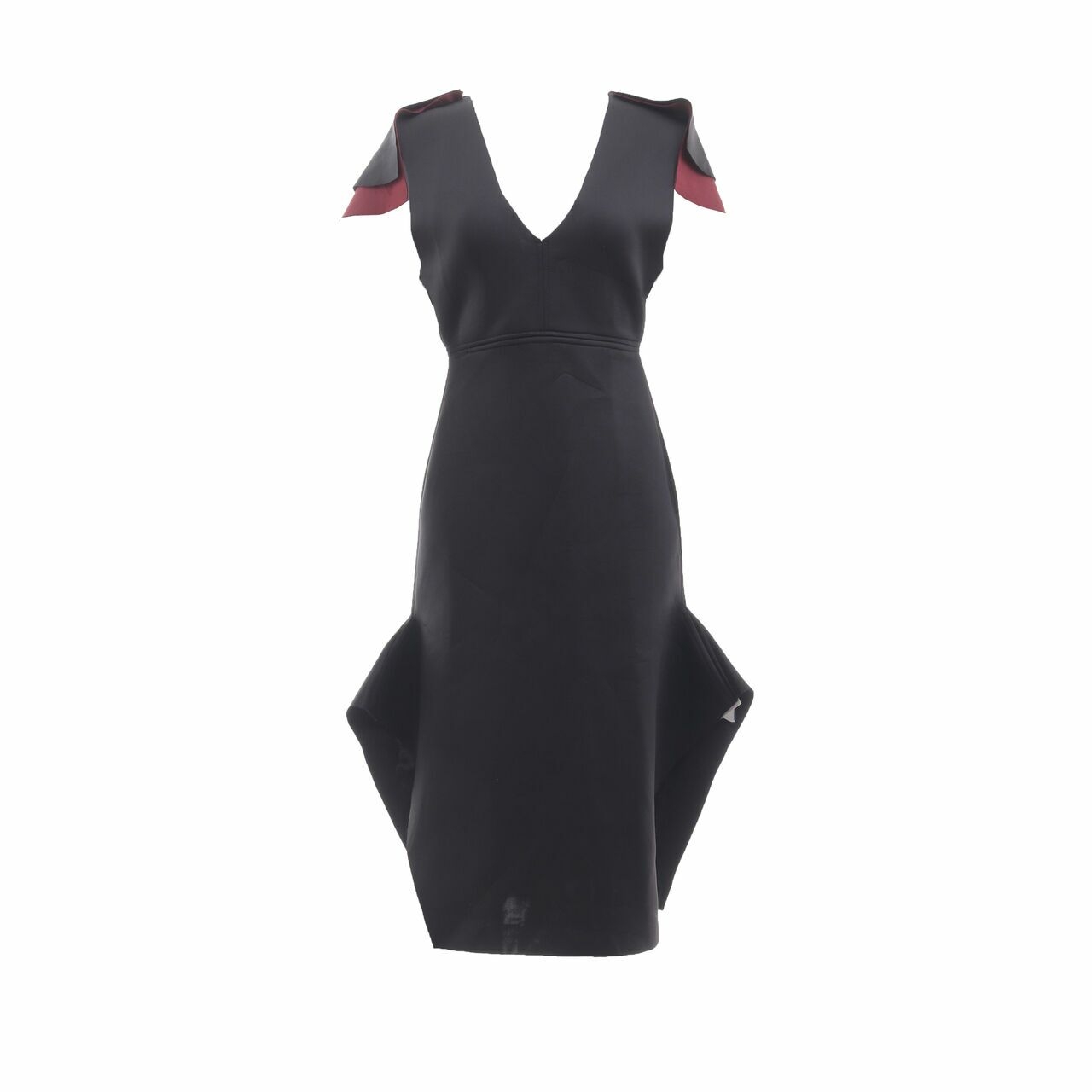 AVGAL Black Midi Dress