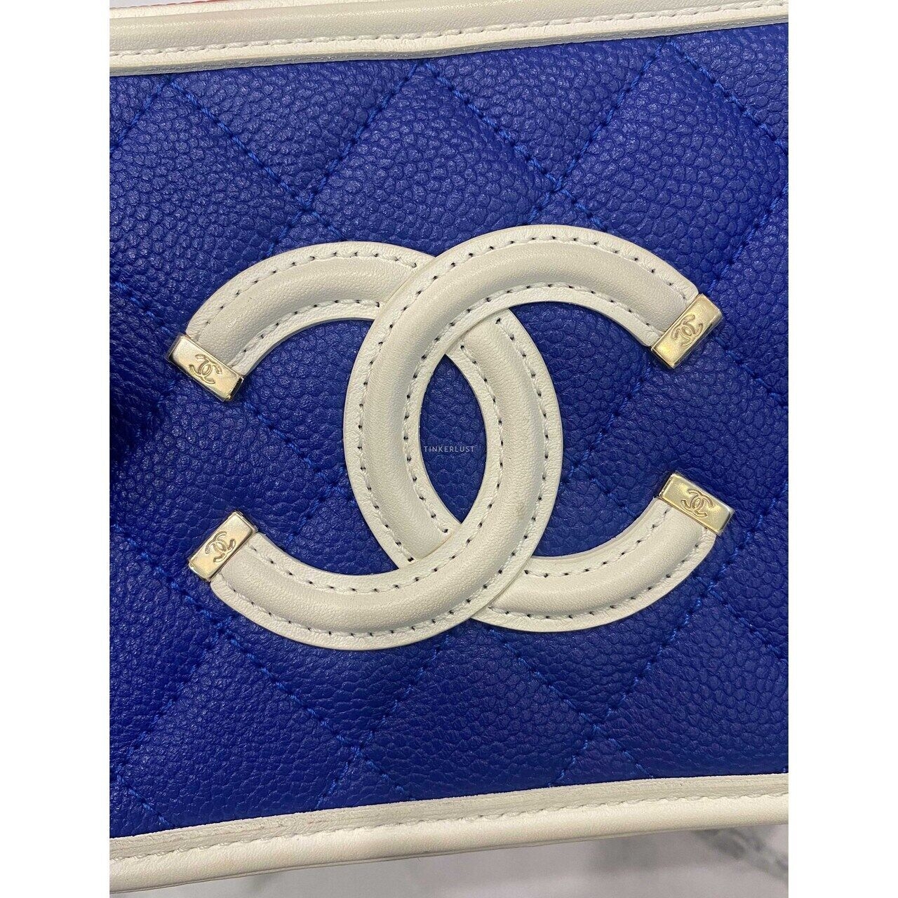 Chanel Vanity Case Mini 3 Colour SHW Seri #27 Satchel Bag