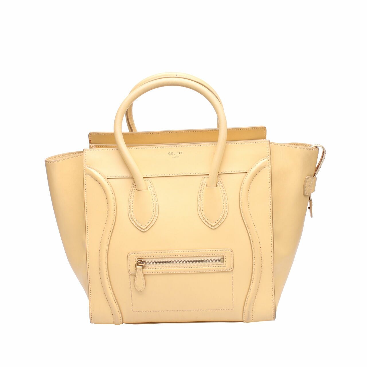 Celine Beige Medium Luggage Tote Bag