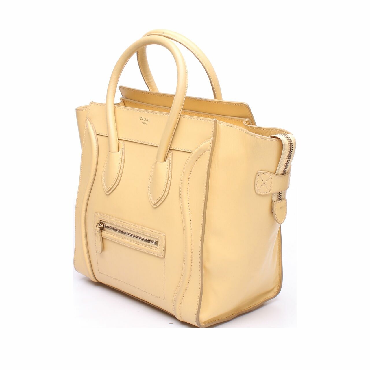 Celine Beige Medium Luggage Tote Bag