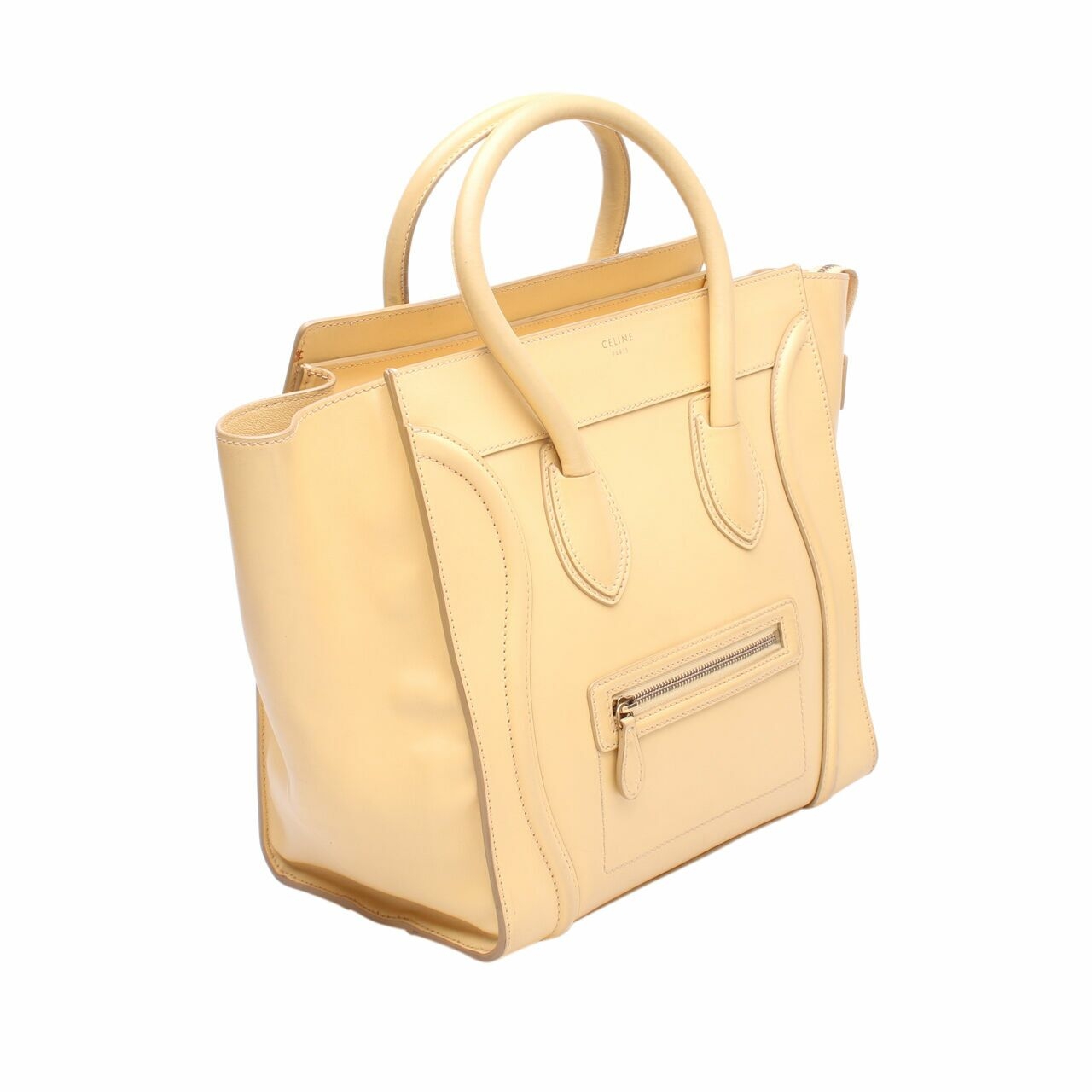 Celine Beige Medium Luggage Tote Bag