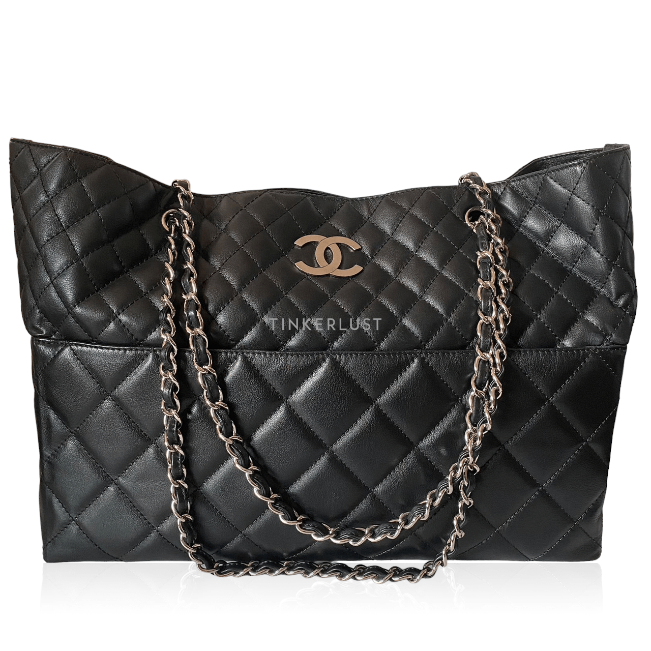 Chanel Timeless CC Lambskin Tote Black #15