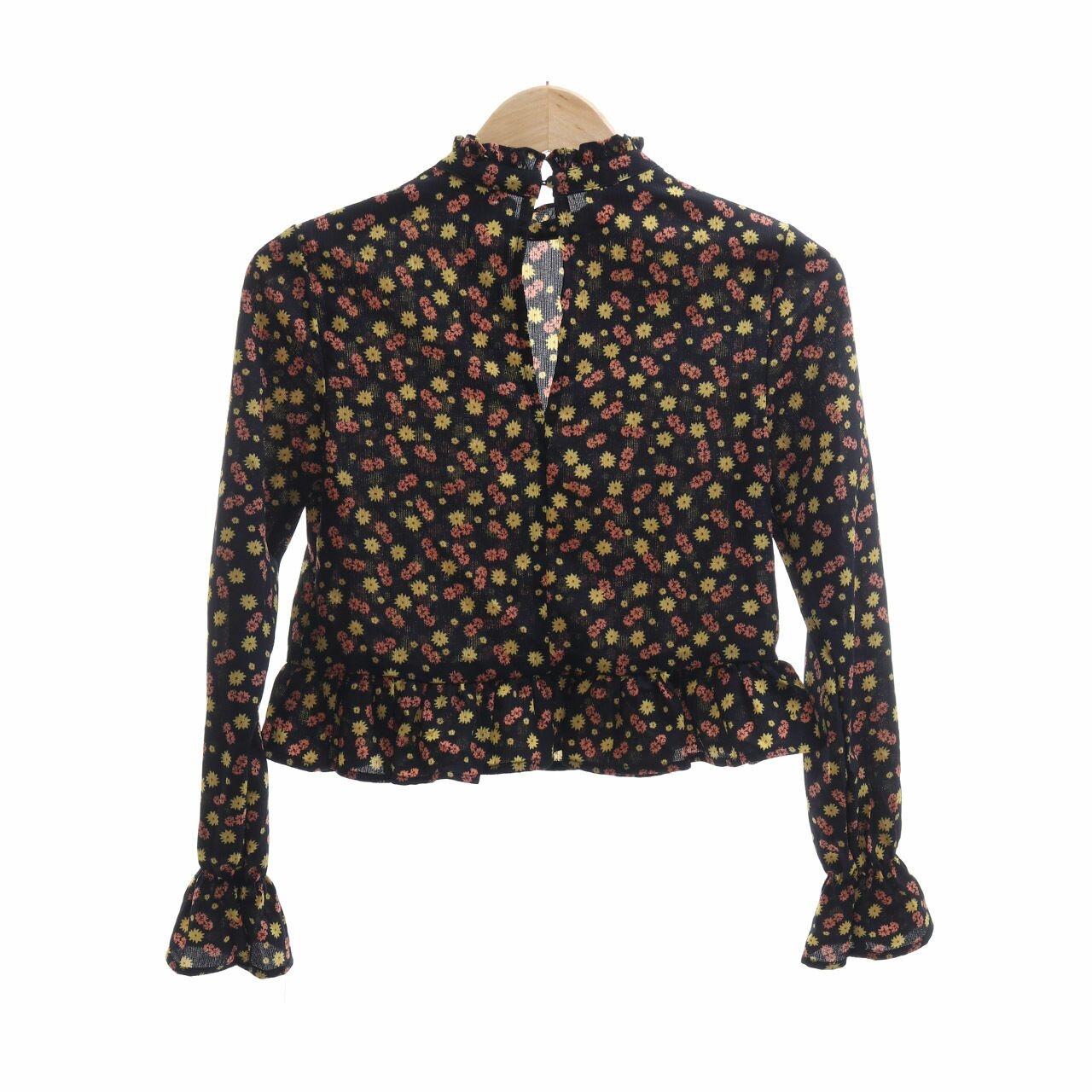 Cotton On Black Floral Blouse