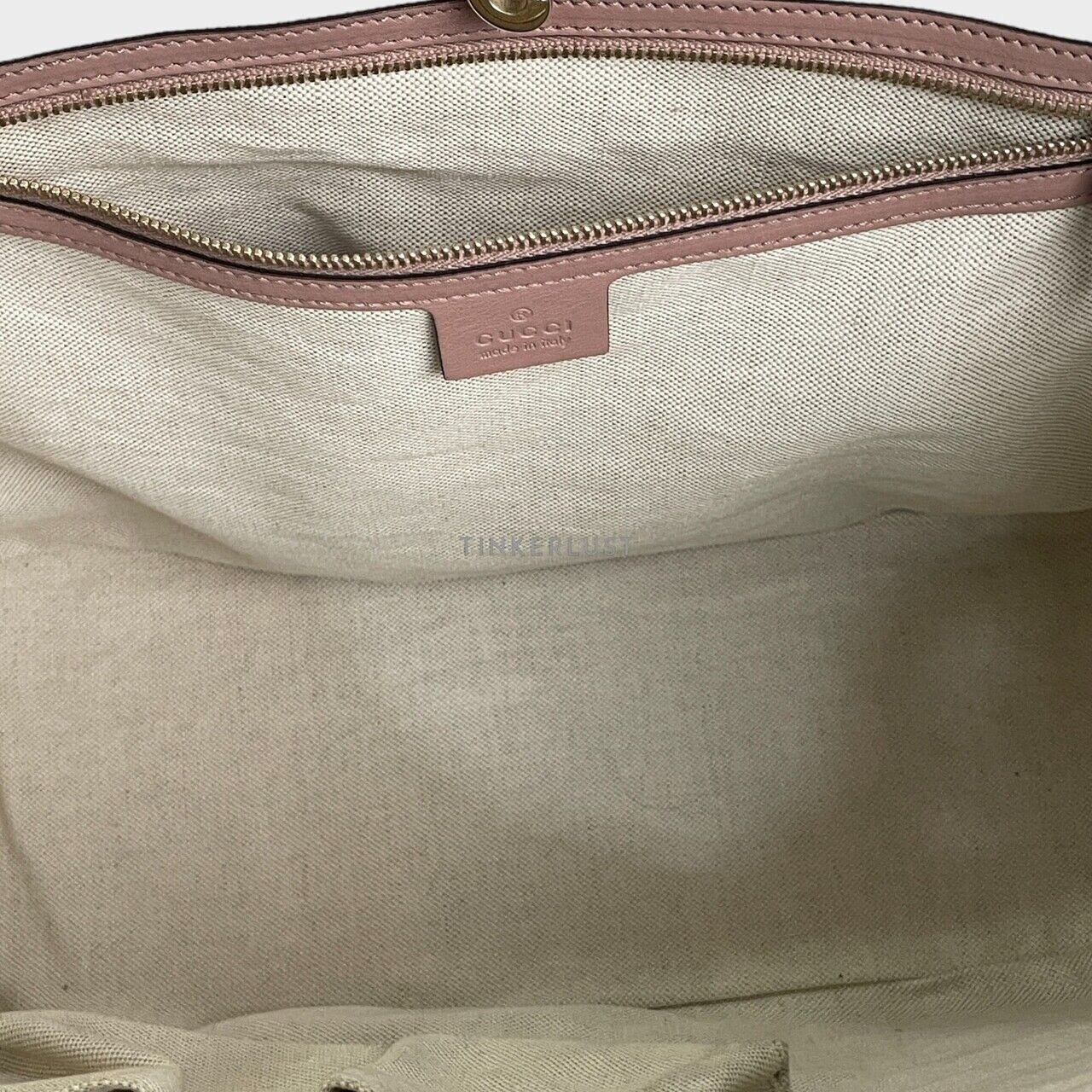 Gucci Micro Guccissima Nice Pink Nude Patent GHW Tote Bag