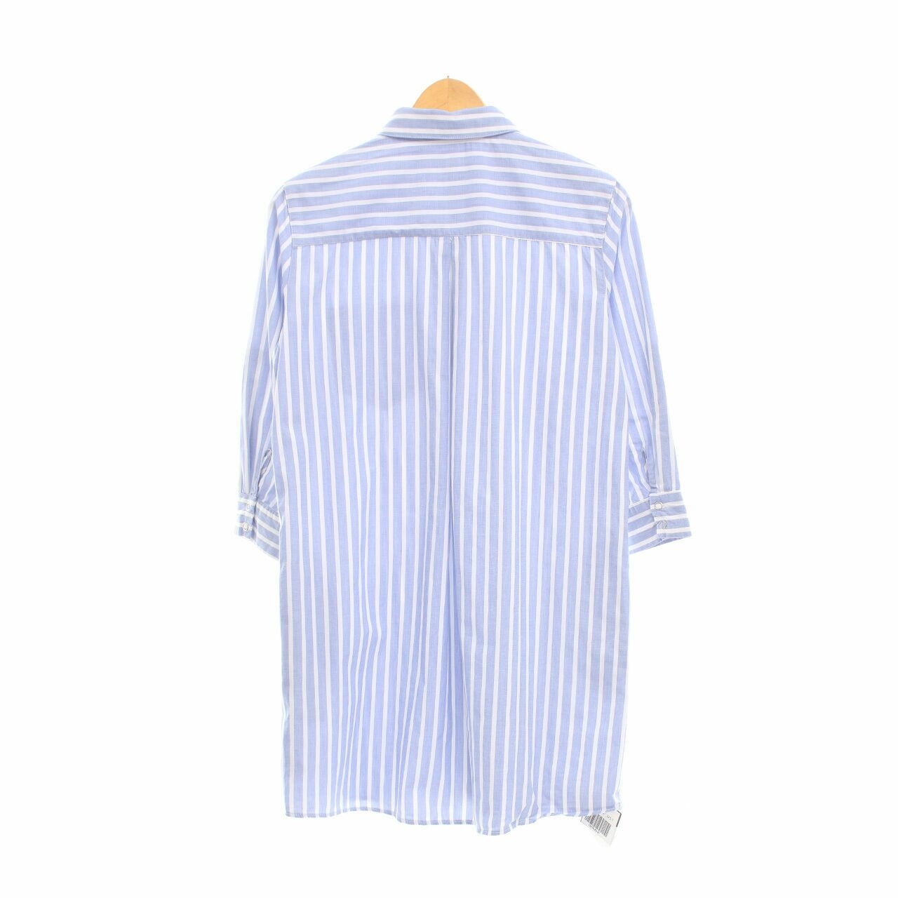 Zara Blue & White Stripes Kemeja