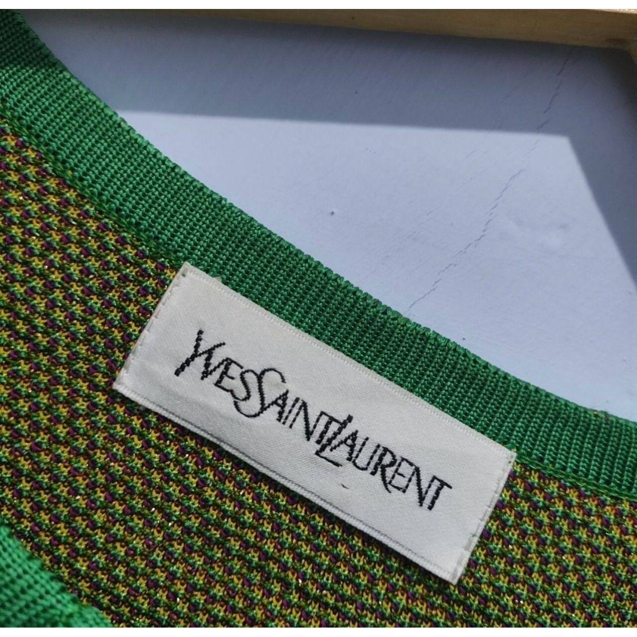 Yves Saint Laurent Green Cardigan