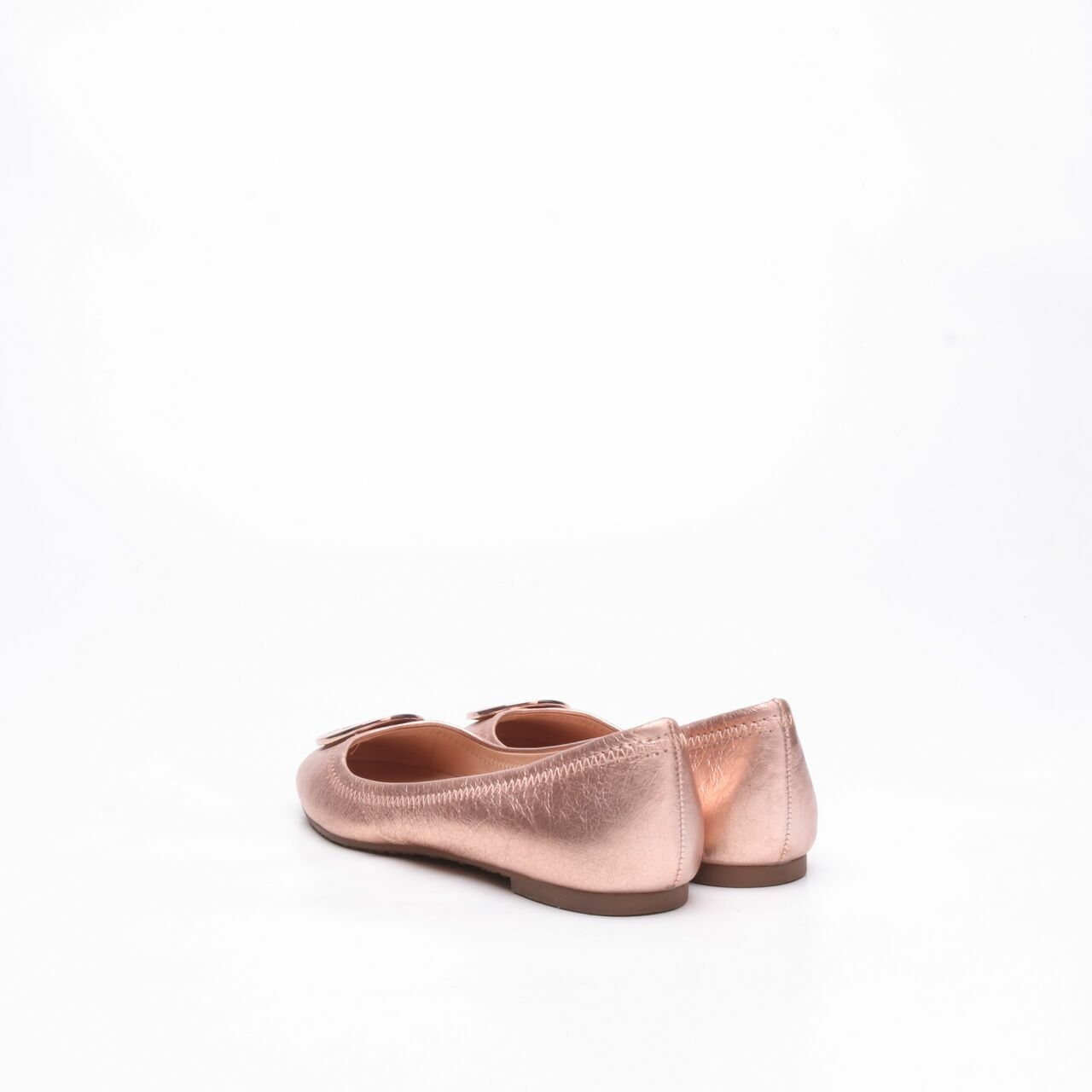 Tory Burch Reva Rose Gold Ballet Flats