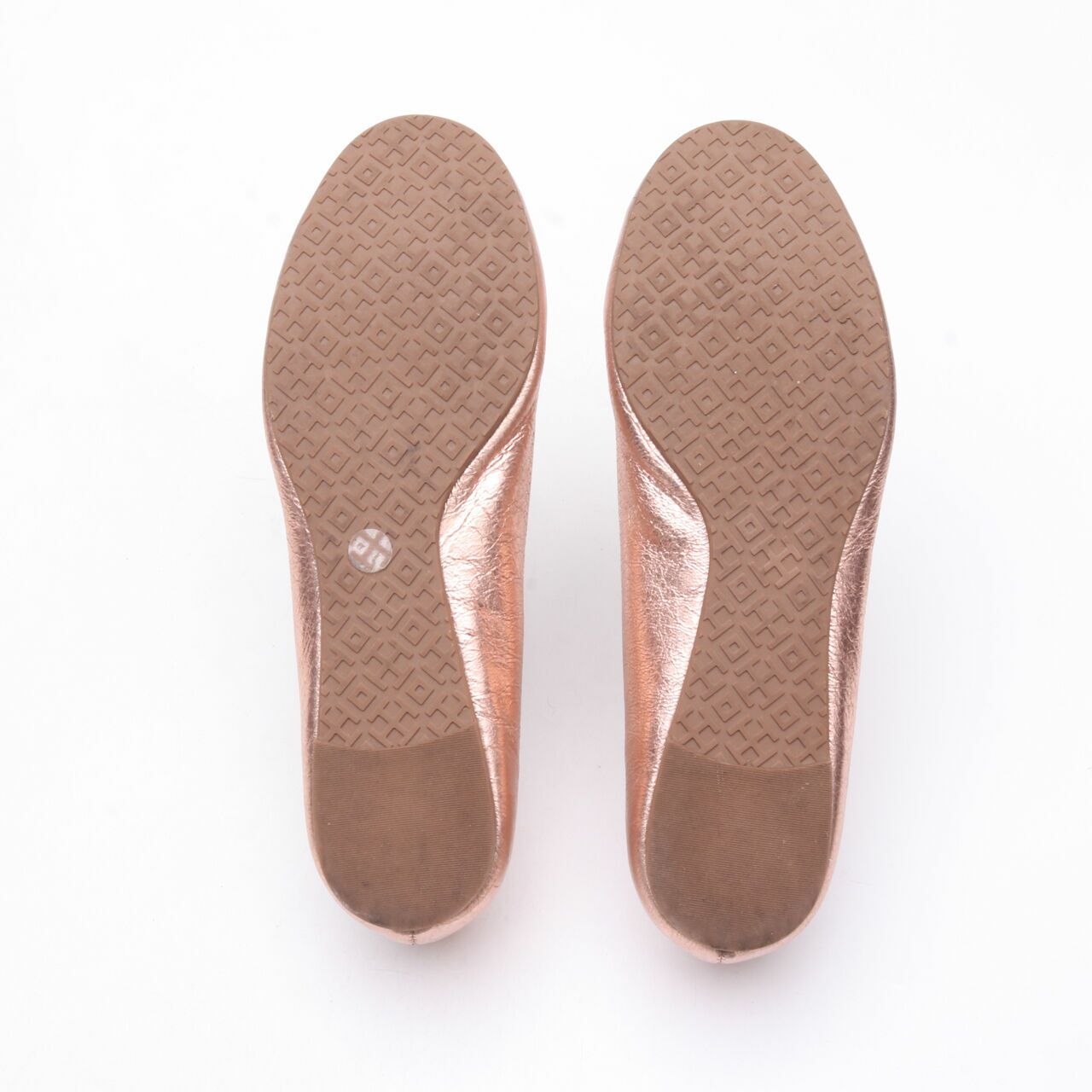 Tory Burch Reva Rose Gold Ballet Flats