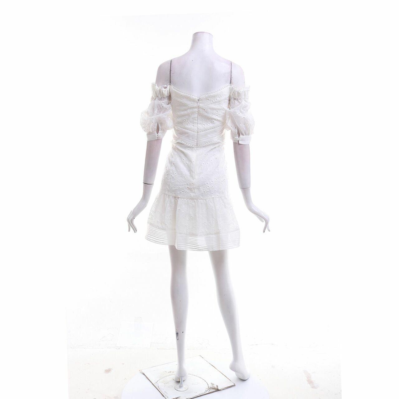 Forever New Megan Splice Off White Mini Dress