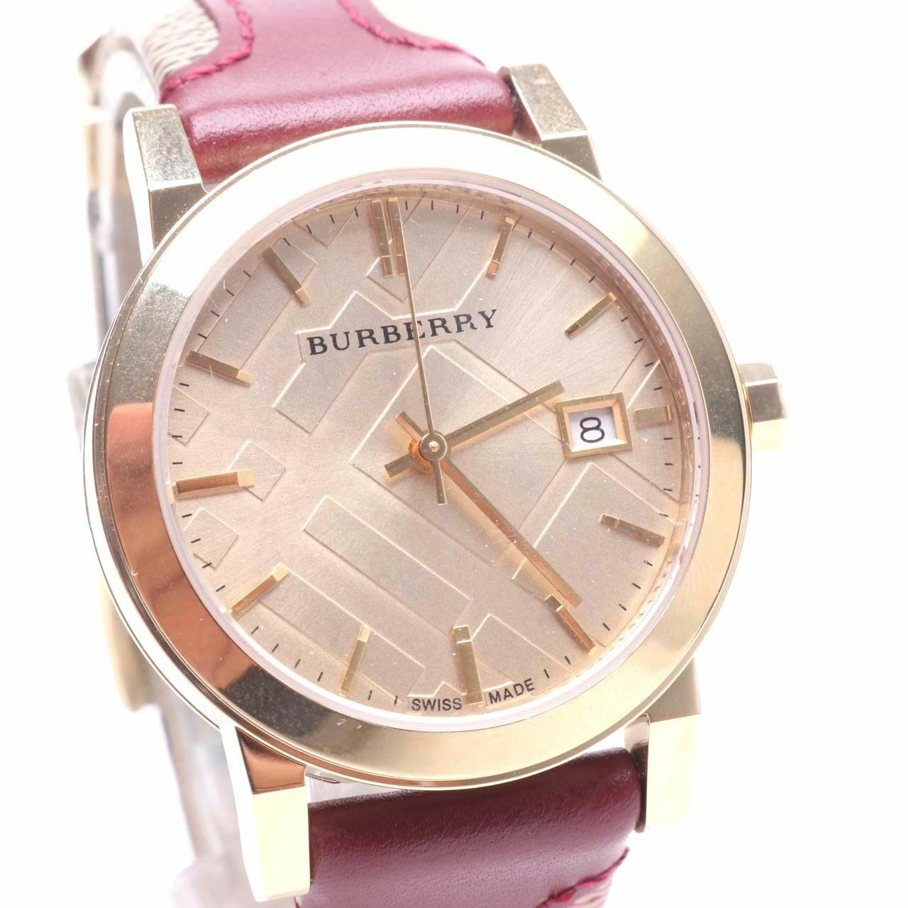 Burberry Classic Check Red GHW BU9111 Watch