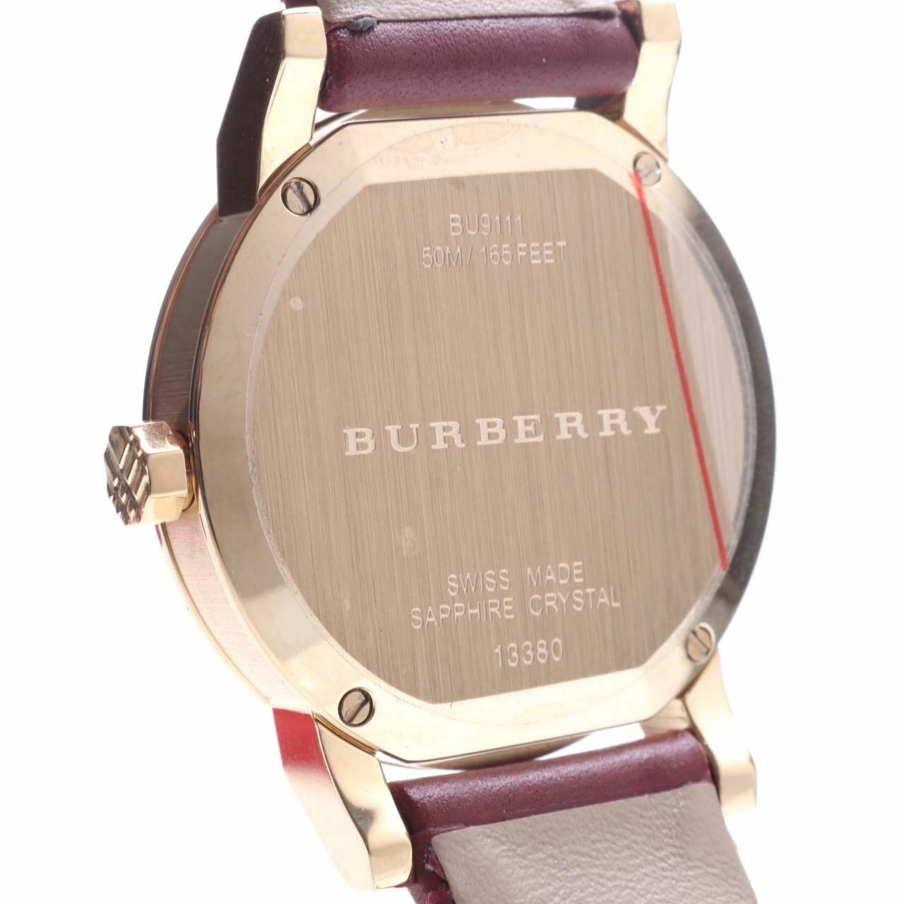 Burberry Classic Check Red GHW BU9111 Watch