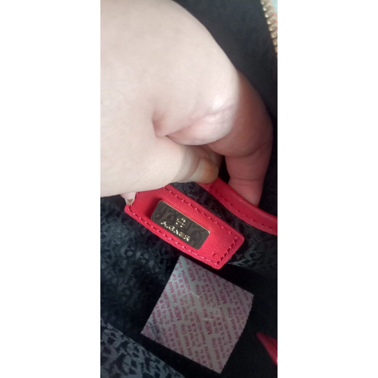 Aigner Venetian Red Sling Bag