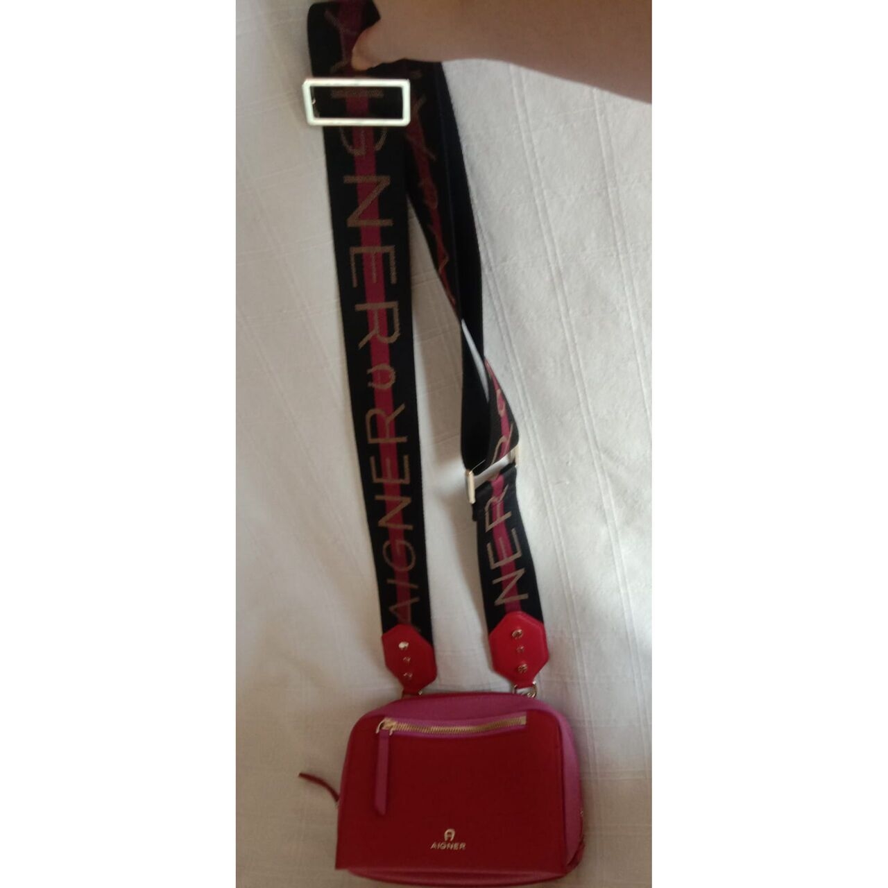 Aigner Venetian Red Sling Bag