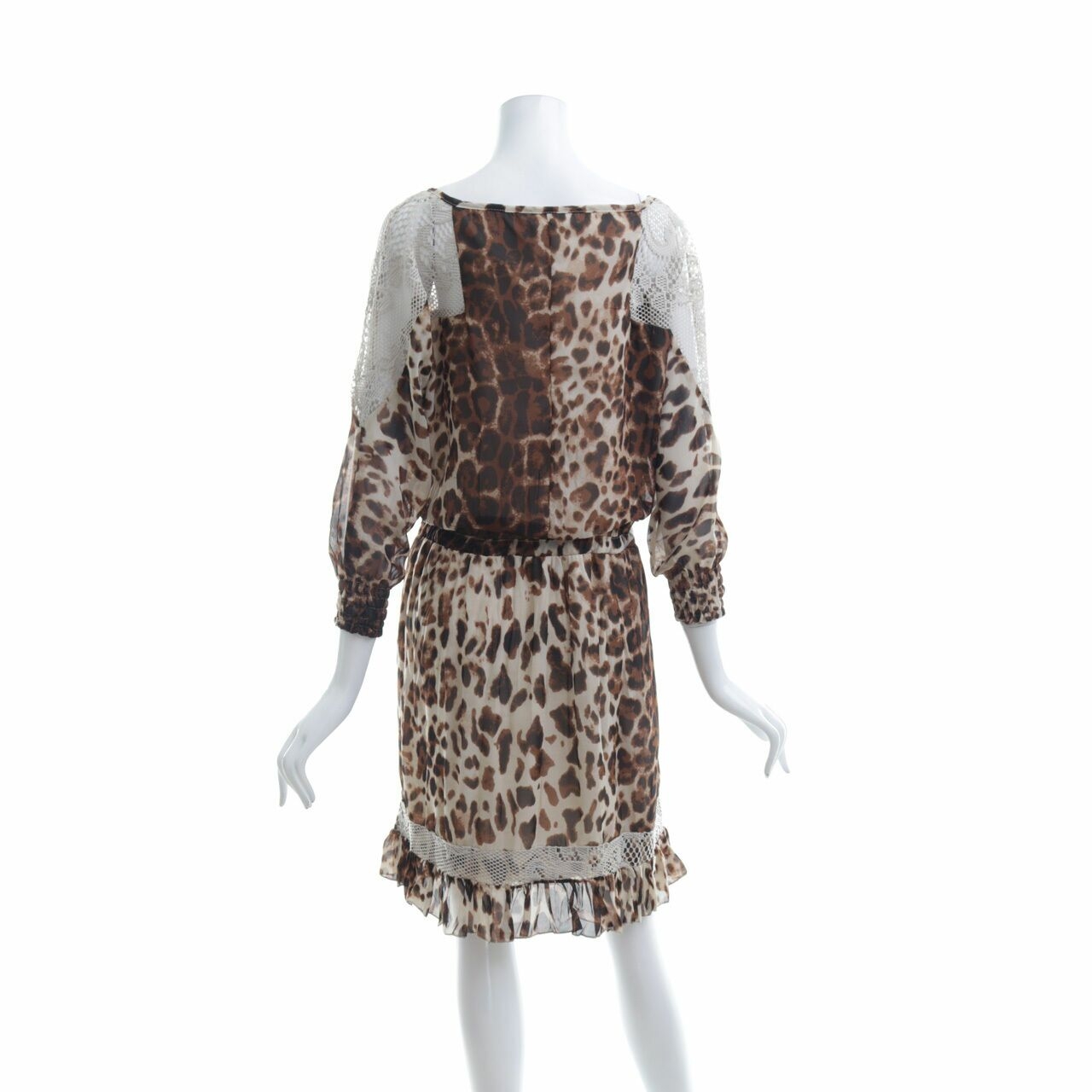 Bebe Brown Leopard Mini Dress