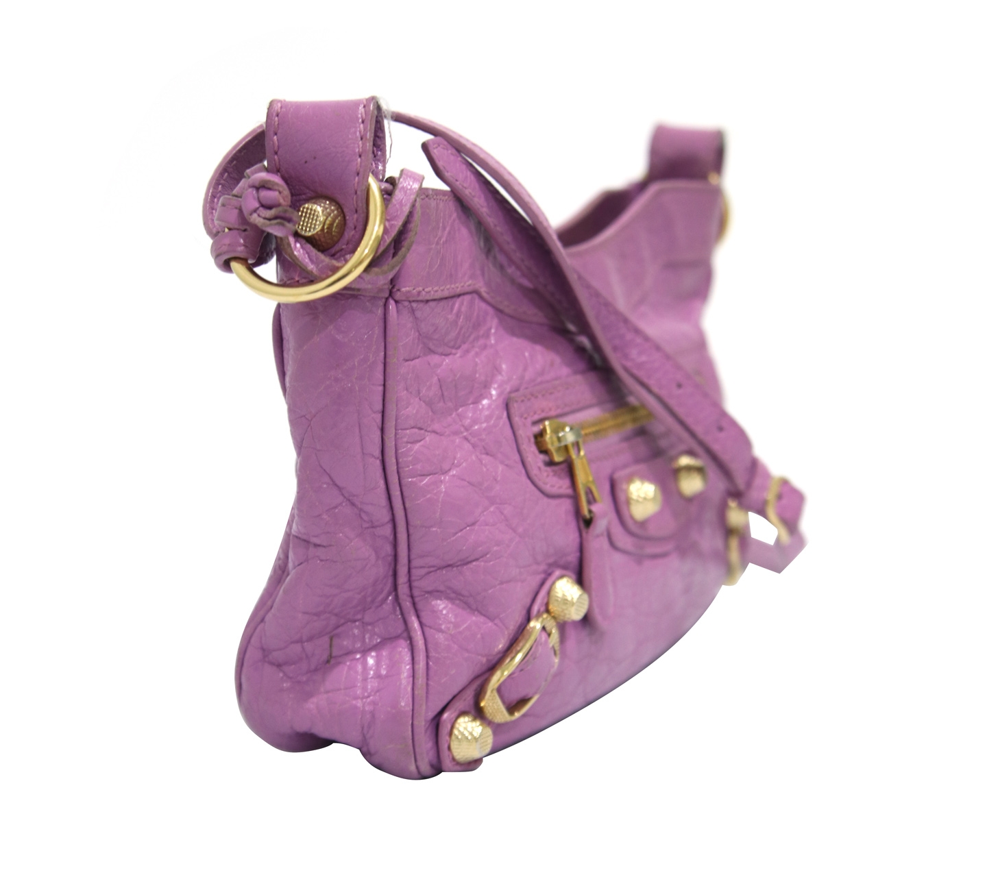 Balenciaga Purple City Sling Bag