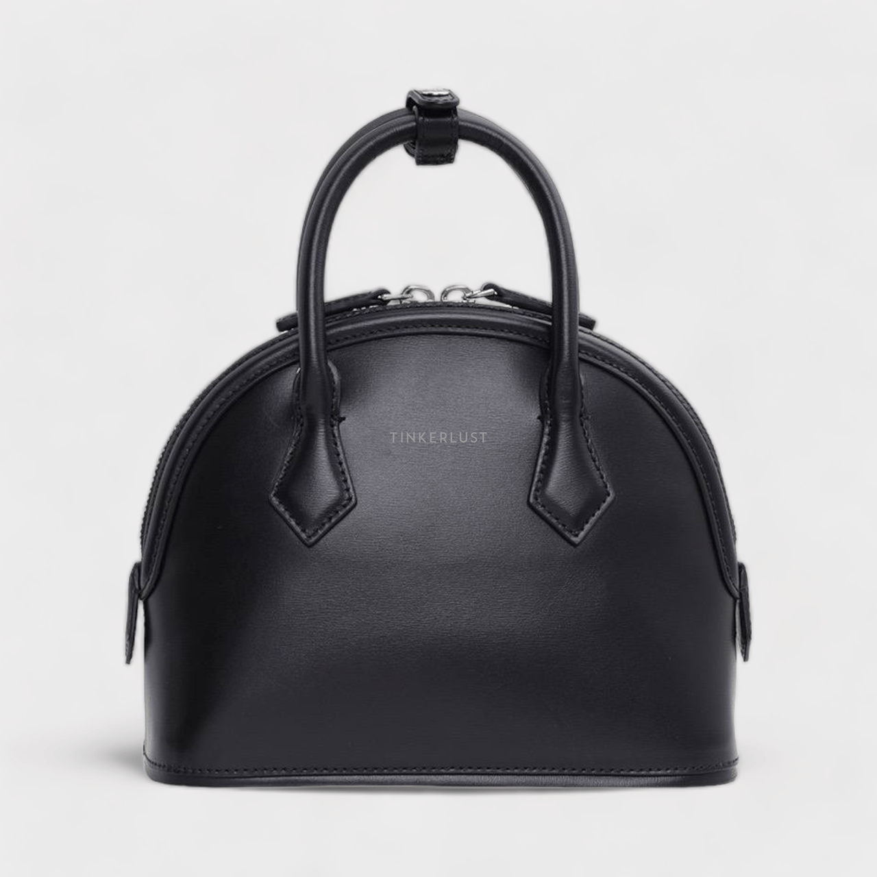 MCM Small Tracy Tote Bag in Black Leather