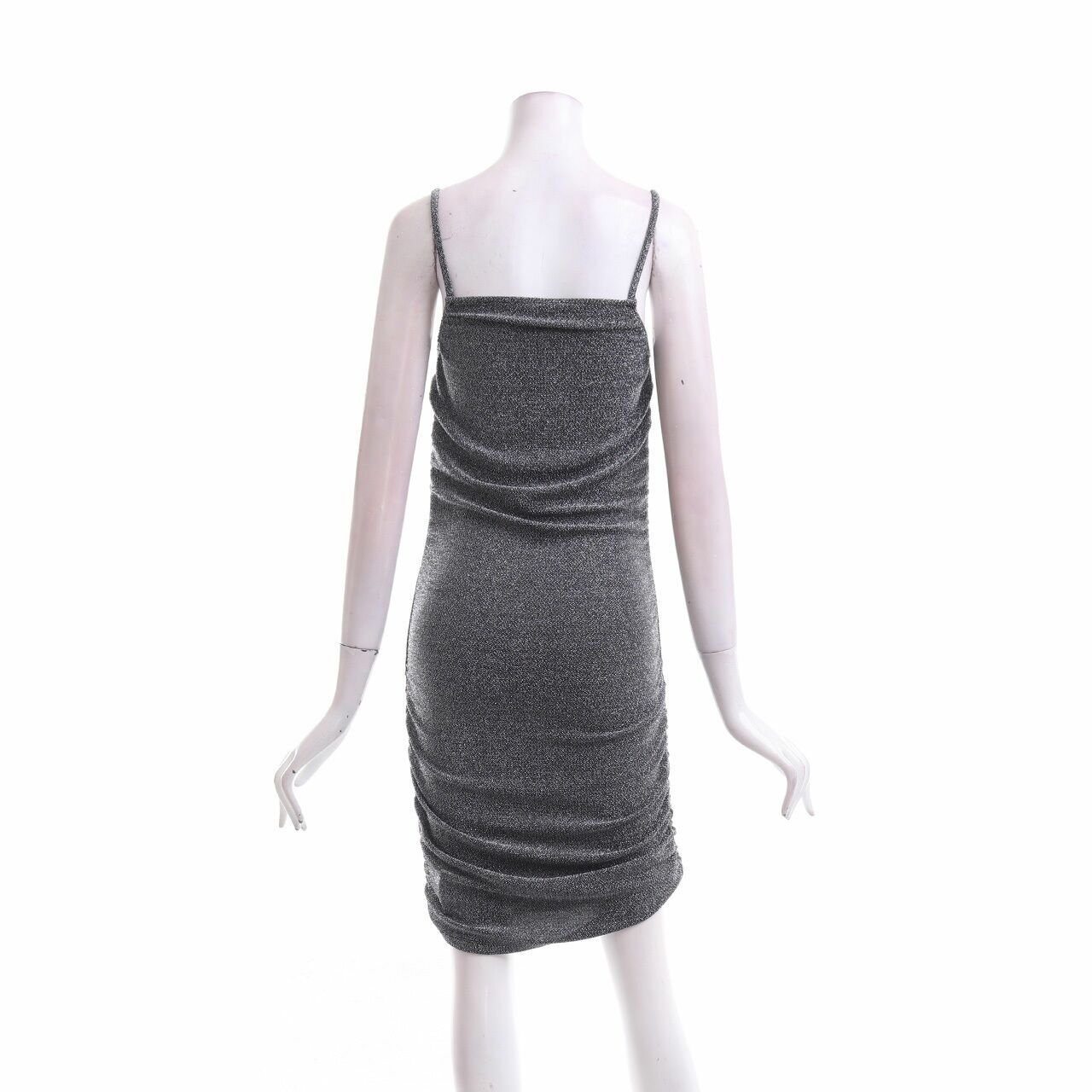 H&M Silver Metallic Mini Dress