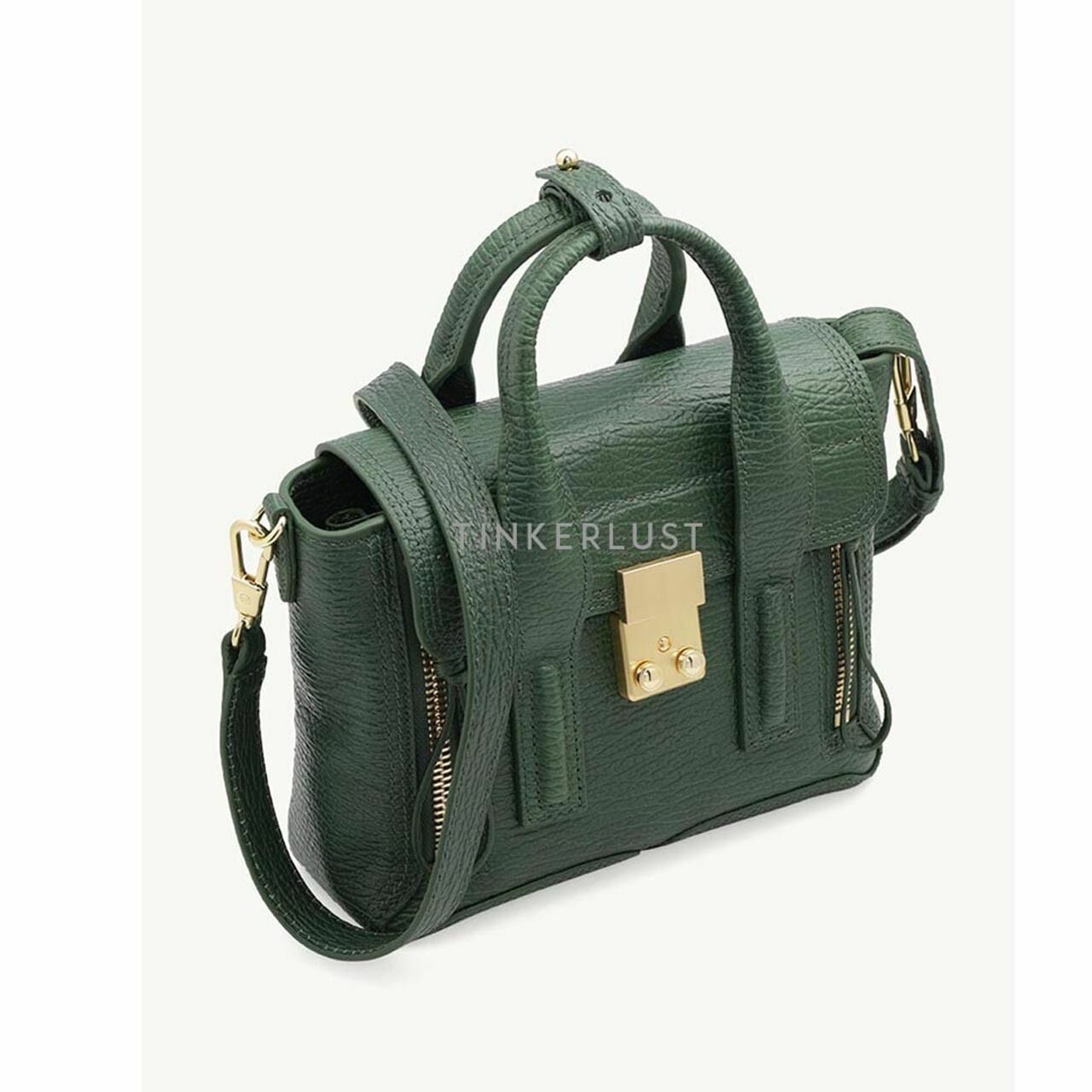 PHILLIP LIM Mini Pashli Satchel Bag in Jade GHW