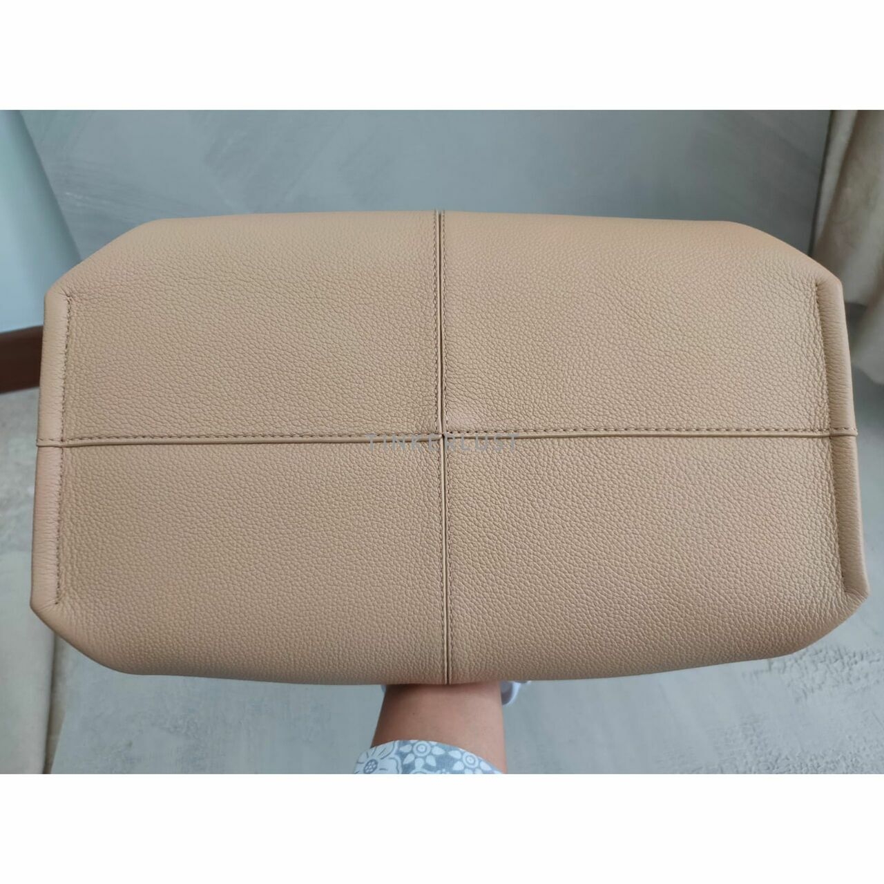 Polene Neuf Large Beige Nude Satchel