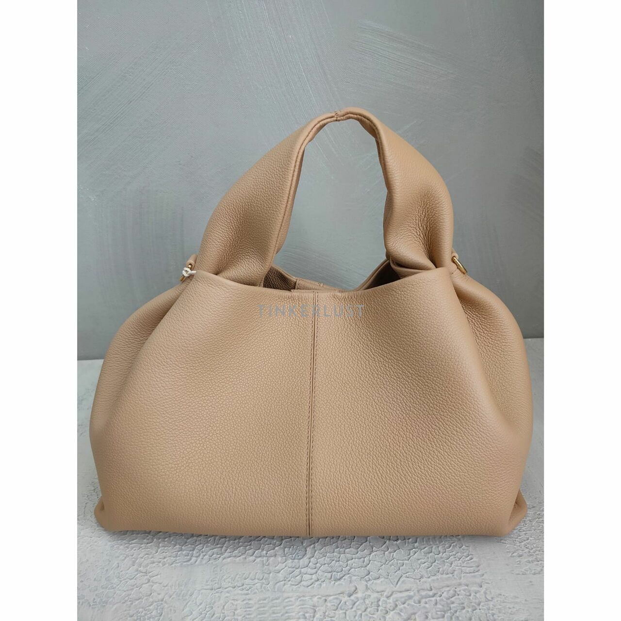 Polene Neuf Large Beige Nude Satchel