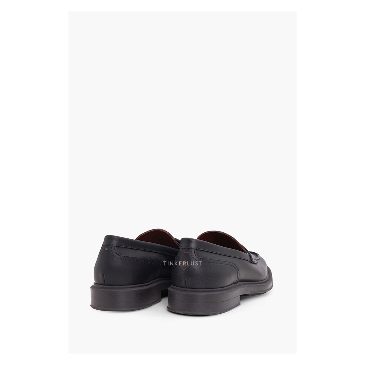 Loro Piana Men Travis Loafers in Black Calfskin