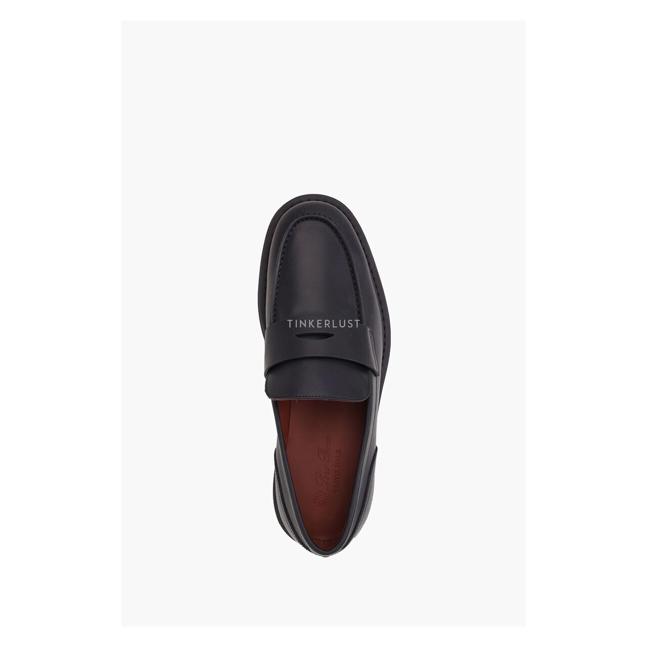 Loro Piana Men Travis Loafers in Black Calfskin