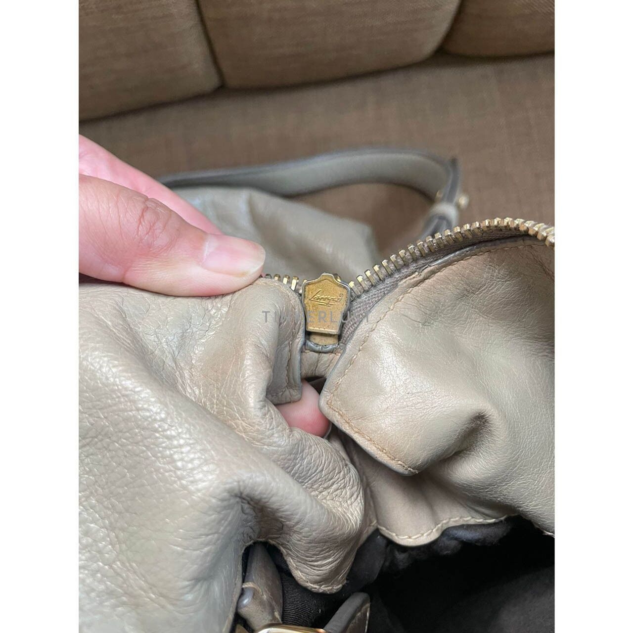 Miu Miu Leather Cream Satchel