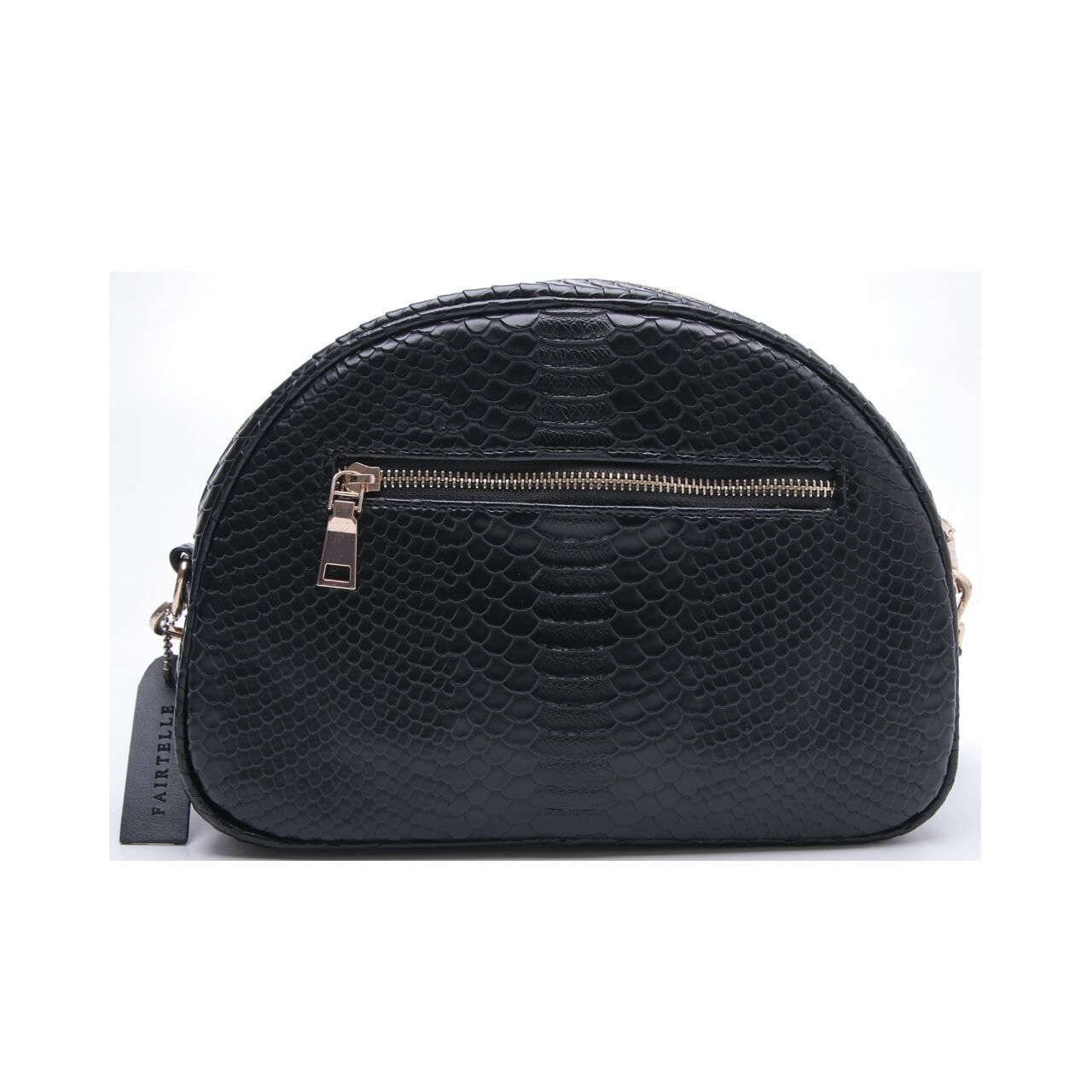 Private Collection Black Ottoto Snakeskin Sling Bag