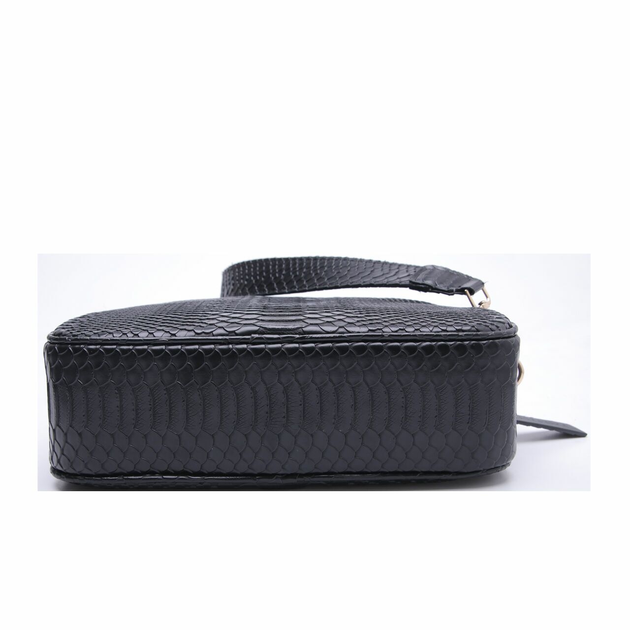 Private Collection Black Ottoto Snakeskin Sling Bag