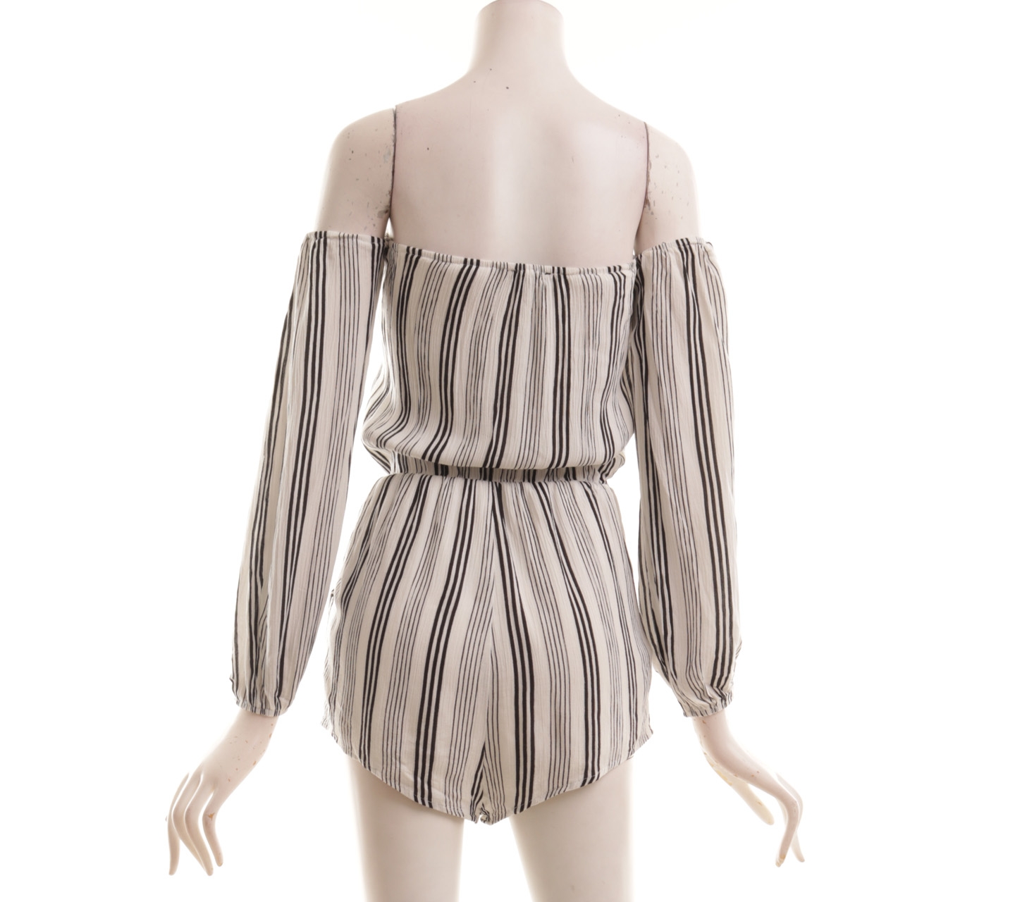 Zalora Black & White Striped Jumpsuit