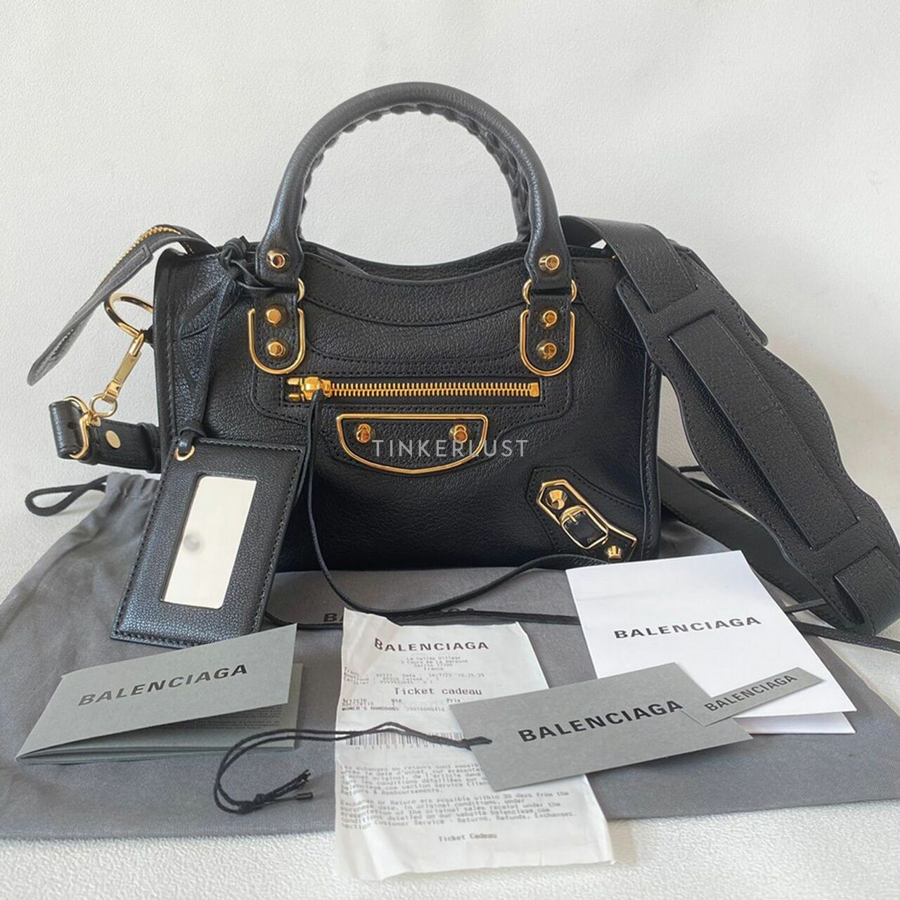 Balenciaga City Edge Mini Black GHW