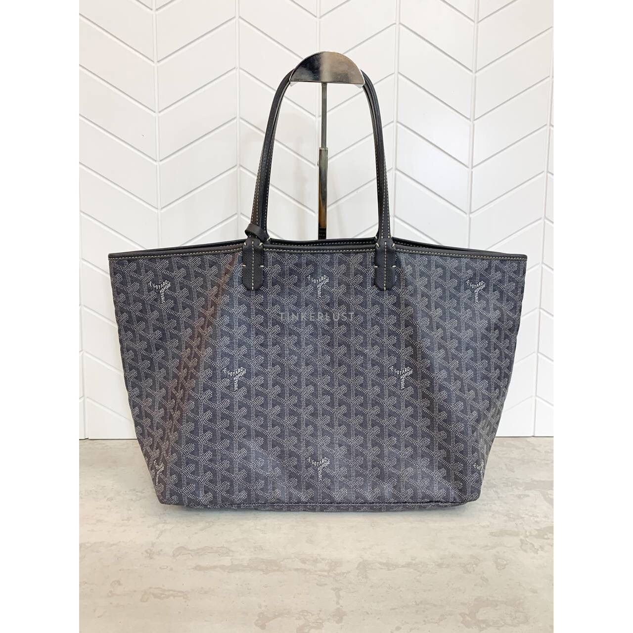 Goyard St Louis PM Grey 2018 Tote Bag