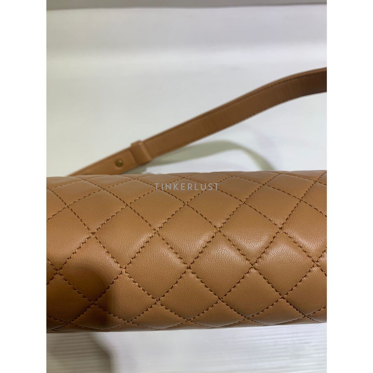 Chanel Boy 28 Caramel Lambskin GHW #21 2016 Shoulder Bag	