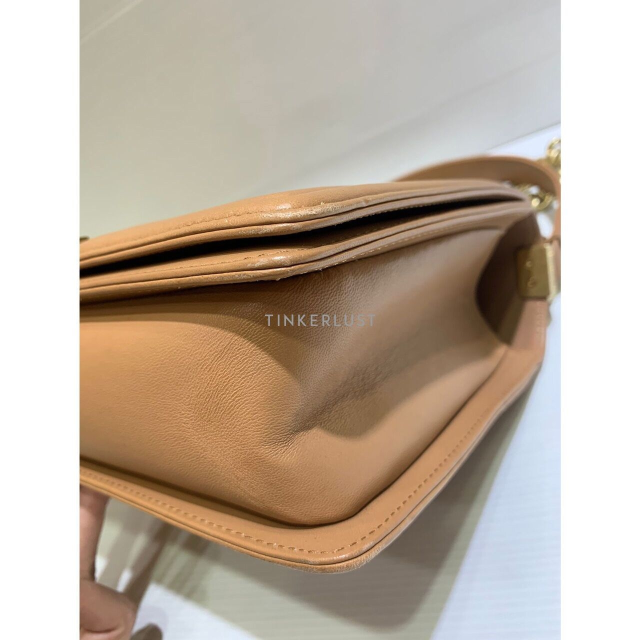 Chanel Boy 28 Caramel Lambskin GHW #21 2016 Shoulder Bag	