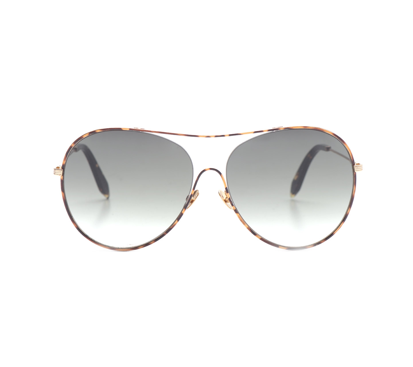 Victoria Beckham Brown Loop Round Sunglasses