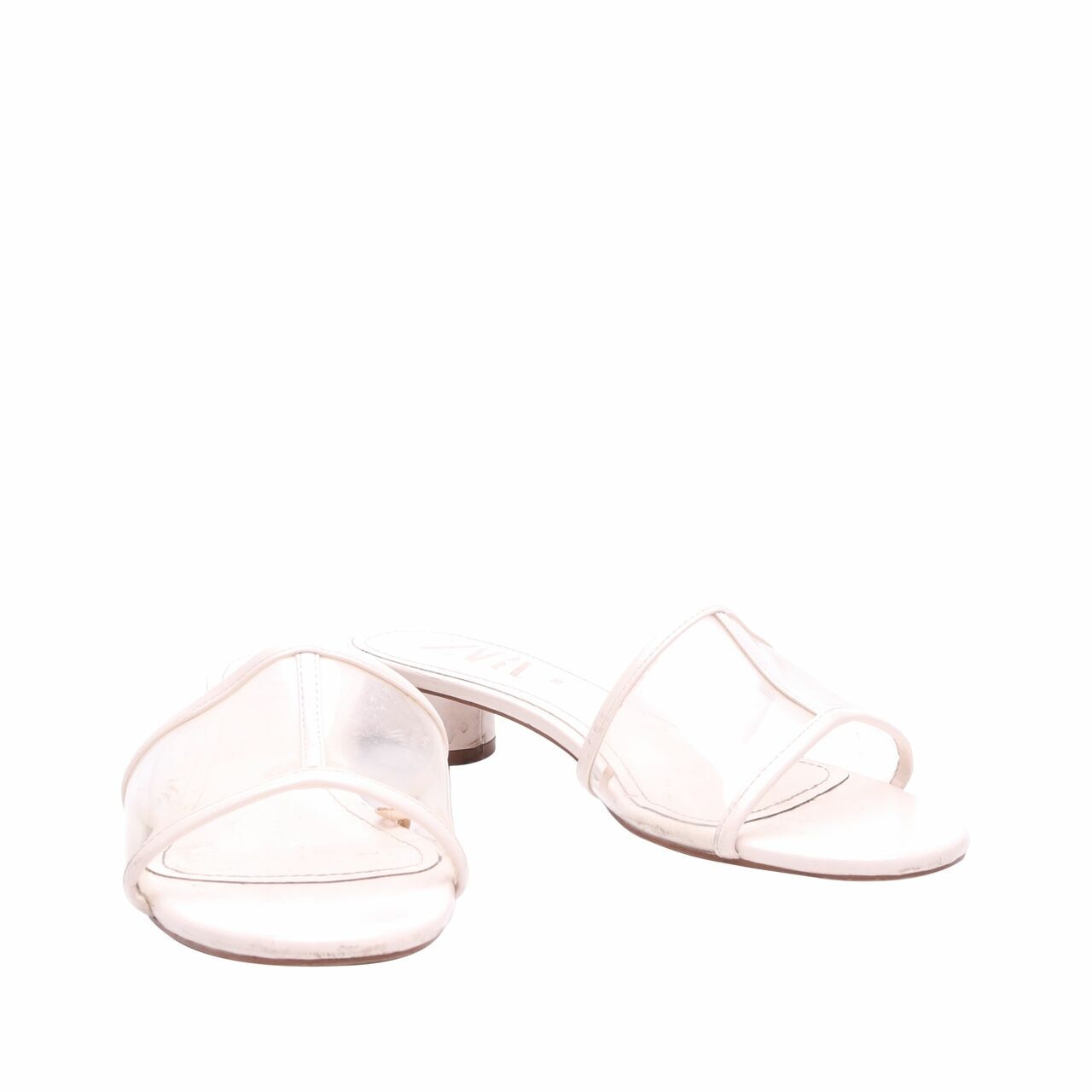 Zara Off White Mules Sandals