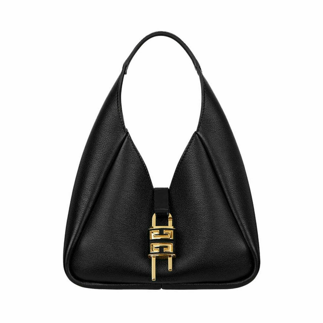 Givenchy Mini G-Hobo Smooth Leather Bag Black Ghw