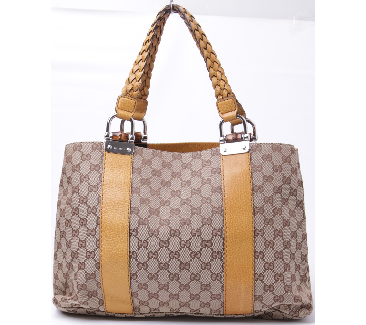 Gucci Brown Canvas and Leather Tote bag