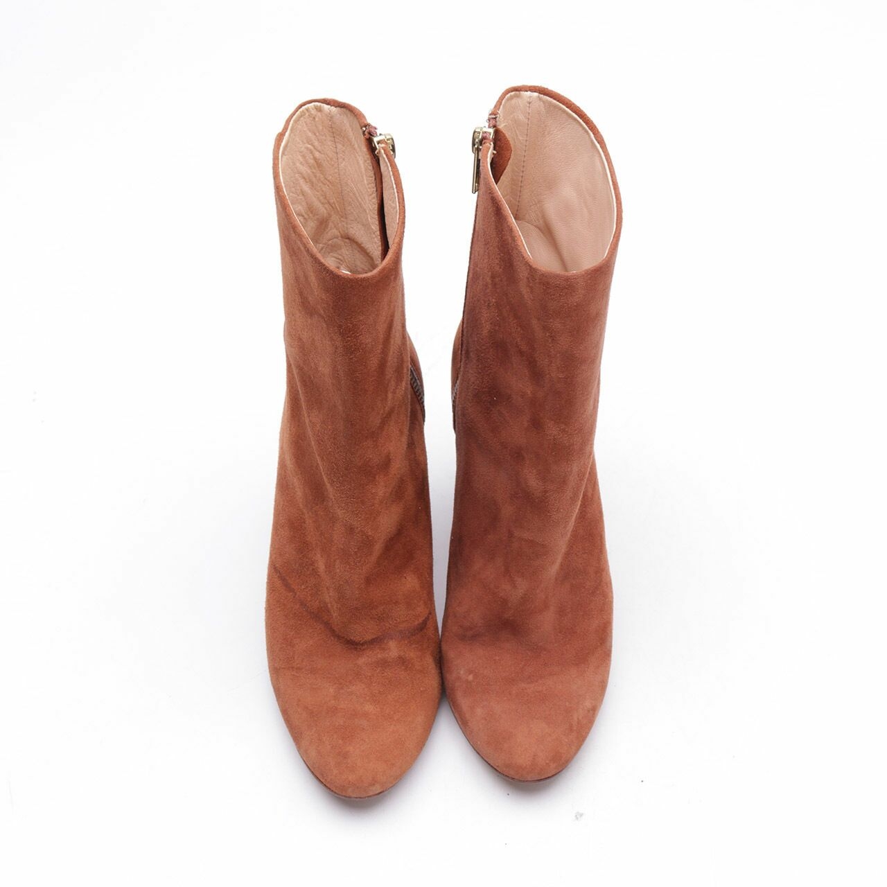 H&M Brown Suede Heels Boots