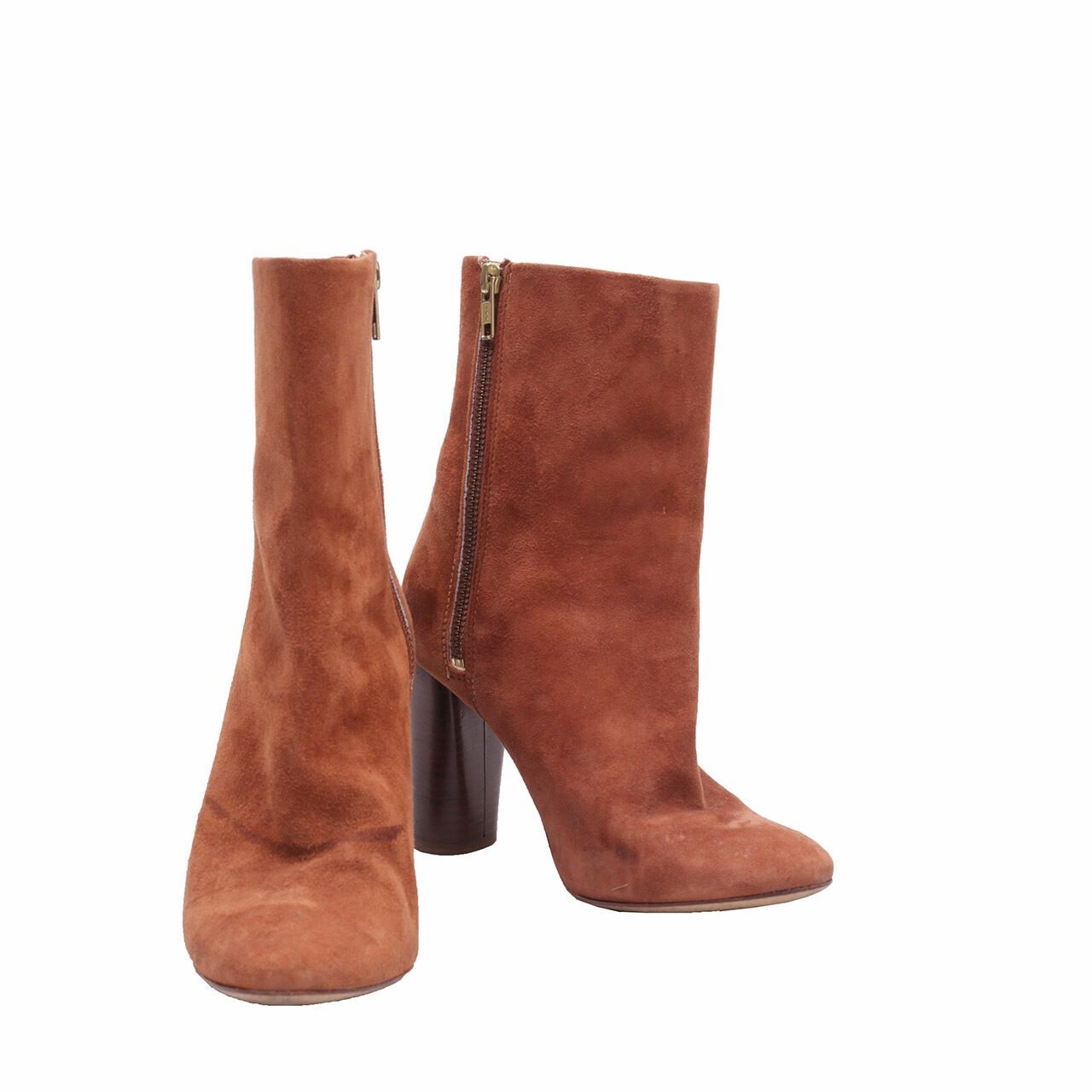 H&M Brown Suede Heels Boots