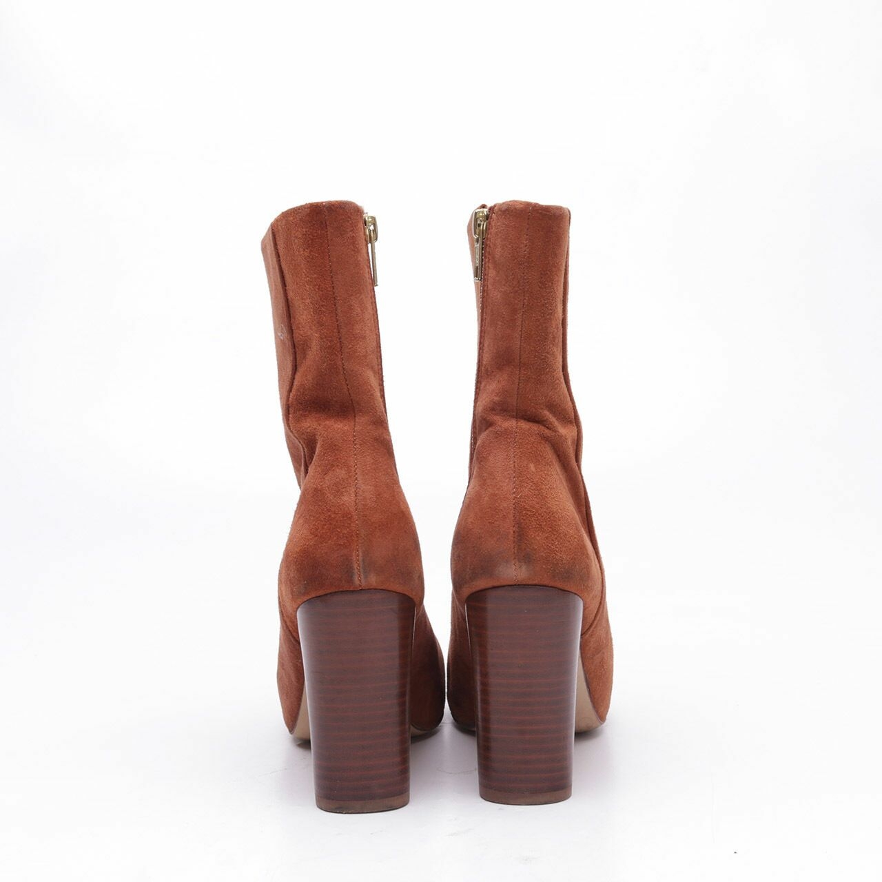 H&M Brown Suede Heels Boots